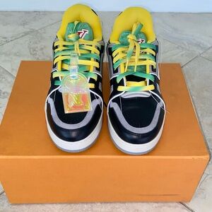 Louis Vuitton Black and Yellow Sneakers